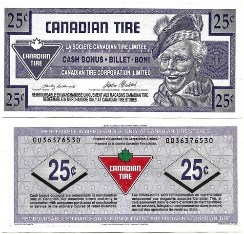 Ctc canadian tire - canadian, money