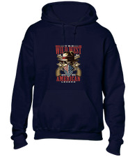 THE WILD WEST HOODY HOODIE COOL DESIGN COOL OUTLAW COWBOY GUN PISTOL TOP USA