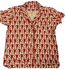 Roller Rabbit Pink Monkey Pyjamas Size S