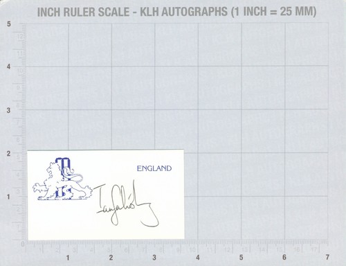 Ian salisbury hand signed card - ian,