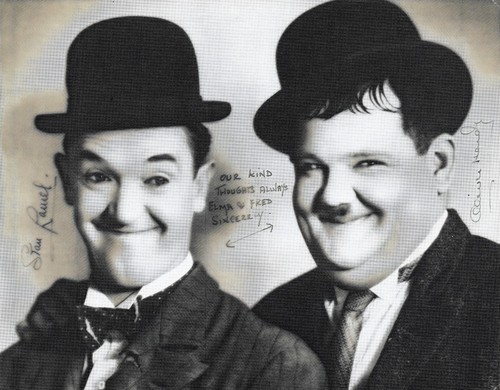 Laurel hardy signed - laurel,