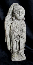Concrete Stone Romanesque Angel Wall Plaque Religious Art 30cm