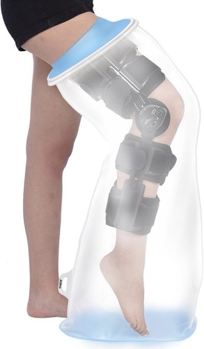 Full leg cast cover - leg, shower