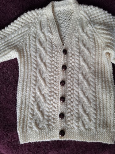 Childs hand knitted - knitted, irish