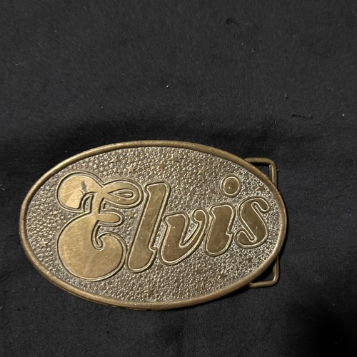 Vintage elvis belt buckle made - belt,