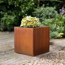 Metal cube planter garden - cube,