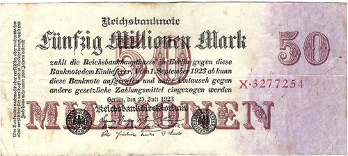 Reichsbanknote million mark - reichsbanknote,