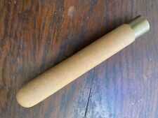 Wooden File Handle  140mm  (5 1/2") Raw Wood With Solid Brass Ferrule NOS