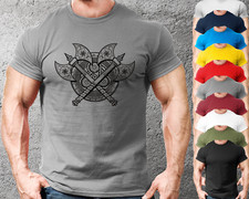 2 VIKING AXES GYM T-SHIRT