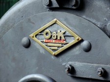 PHOTO  THE SMOKEBOX DOOR WORKS PLATE OF 1912 VETERAN ORENSTEIN &AMP; KOPPEL 0-4-