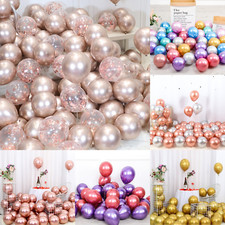 10-50 CHROME BALLOONS METALLIC