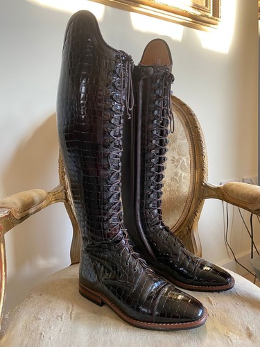 Petrie riding boots croc - riding,