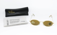 VINTAGE RAY BAN SUNGLASSES W1909 DIAMOND HARD ROUND  made in USA bausch lomb bl