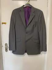 Men’s BODEN Grey Button Front Suit Jacket/blazer Size 38 Regular