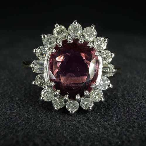 18ct gold rubellite tourmaline - 18ct,