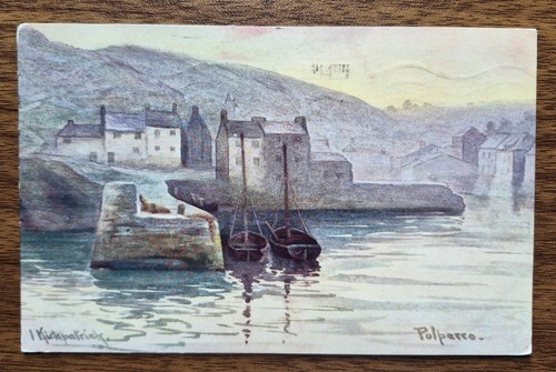 Polperro harbour artistic 1916 - artistic,