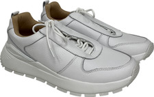 Next Leather White Wedge