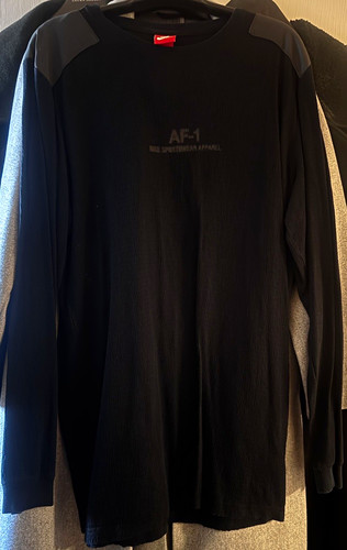Nike men xl black - af-1, crew