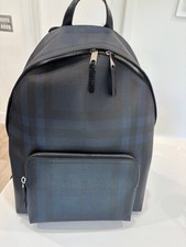 Burberry cross check black and blue Backpack, Used but In Good Condition