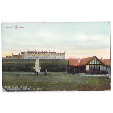 TURNBERRY Ayrshire Golf Club House & Hotel Postcard, Postmark Glasgow 1909