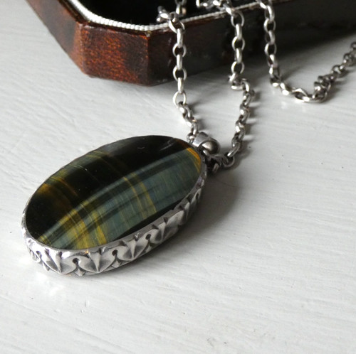 Tigers eye sterling silver - sterling, 925