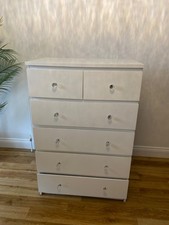 ikea malm chest of 6 drawers white