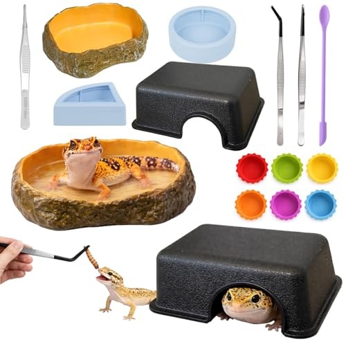 14pcs leopard gecko - 14pcs, tank