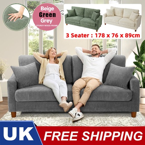 Seater modern corduroy sofa - seater,