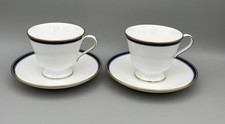 Spode Lausanne 2 Cup and Saucer Sets Fine Bone China Y8579W Made in England