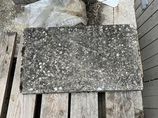 12. 600mm X 350mm Coping Stones Concrete Grey Weathered Slanted Double Weathered