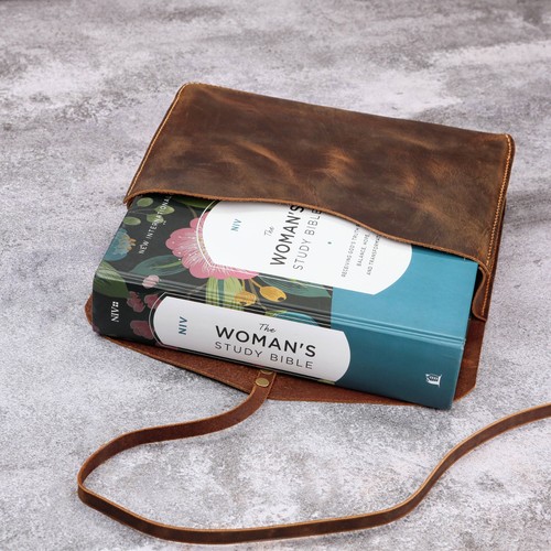 Leather bible pouch case for - bible,