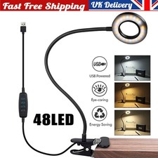 48 LED Clip On Desk Lamp USB