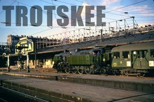 35mm Slide SNCF French Railways Steam Loco 141 TC 69 Paris Nord 1963 France EP