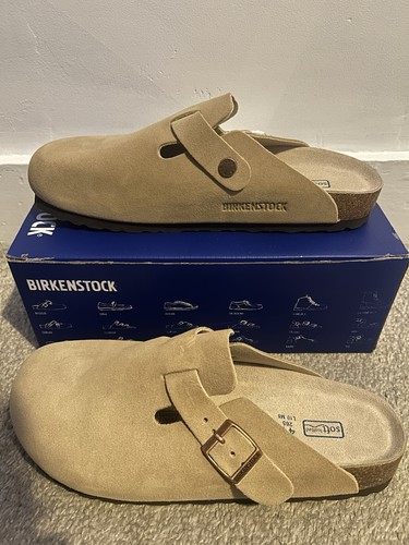 Birkenstock boston taupe suede - boston,