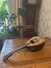 Antique 19th Early 20th Century Bowl Back Stridente Neapolitan Mandolin 