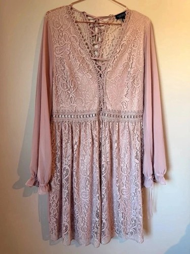 Topshop dusty pink lace - topshop,