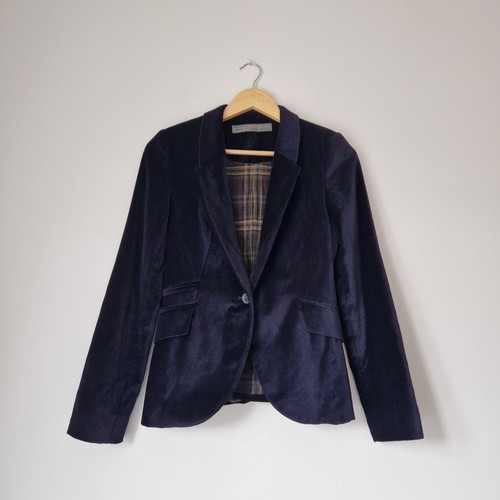 Zara navy blue blazer jacket - blue,