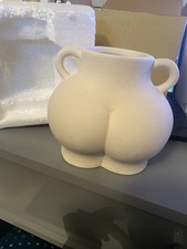 Cream Speckle Love Handles Bum Plant Pot