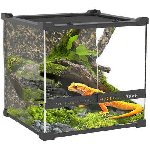 Pawhut 24l glass terrarium - 24l,