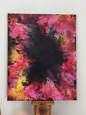 abstract acrylic painting on