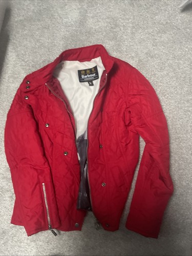Barbour red jacket fitted - red, with