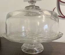 Glass 10” Tall Pedestal Cake
