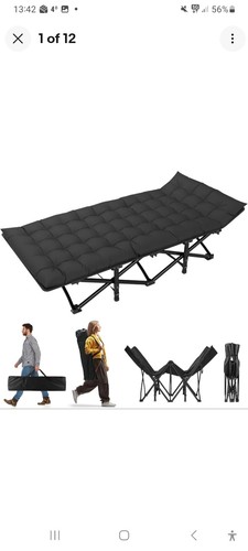 Foldable camping cot - bed, w/