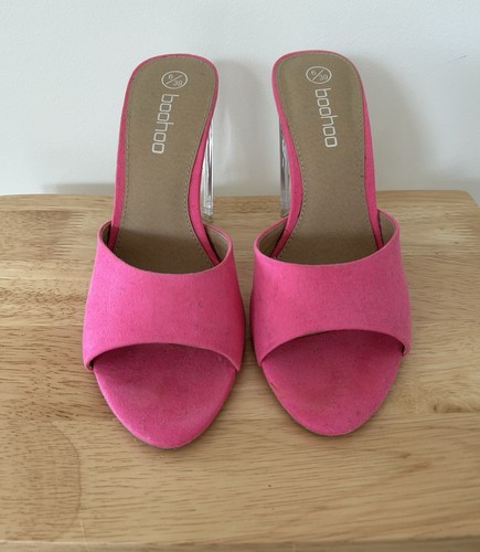 Boohoo hot pink - clear, heel