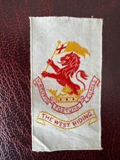 Anstie WW1 Silk - REGIMENTAL BADGES - # The West Riding  -  (Scarce)
