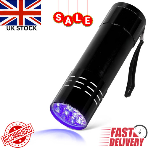 Black light torch - black, led