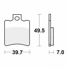 TRW Brake Pads MCB696EC Fits Aprilia RS 250 1995-2002