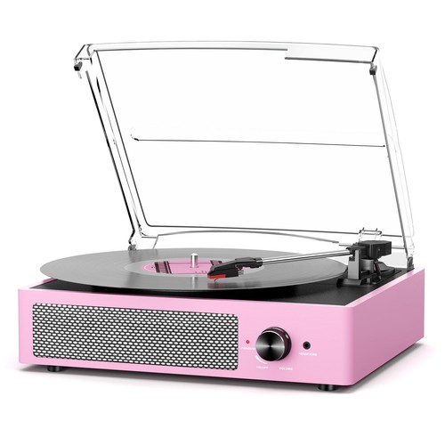 Vinyl record player with - vinyl,