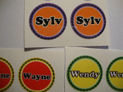 Wayne bowls stickers - 12,