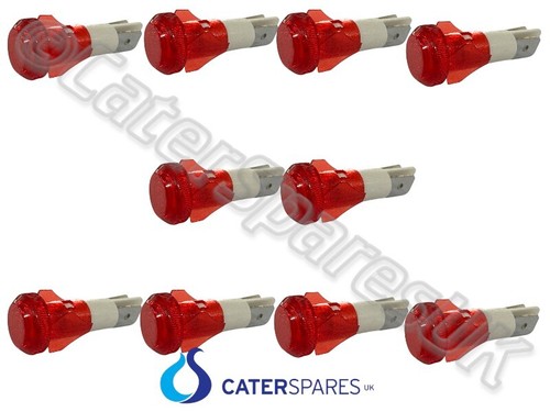 Pack 10mm round red - 10,
